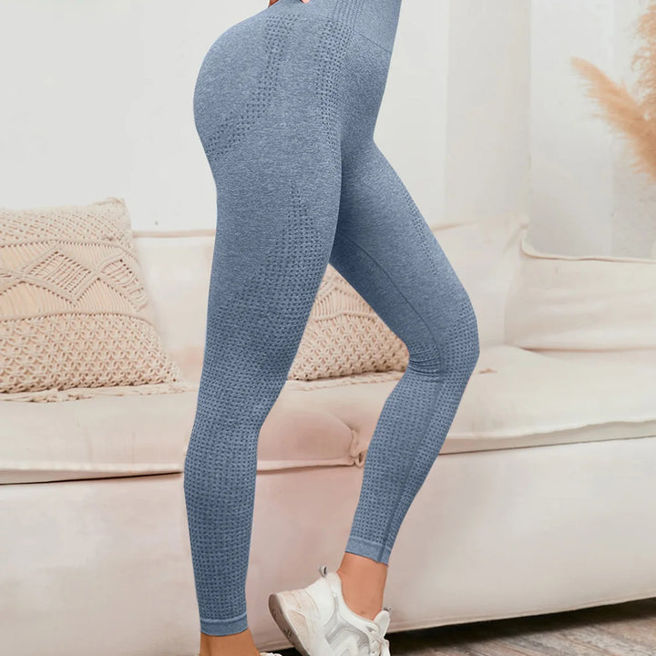 High Waist Leggings Women Smile Leggins Push Up Indoor Sport Fitness Running Pants Elastic Trousers Gym Slim Pants NEW