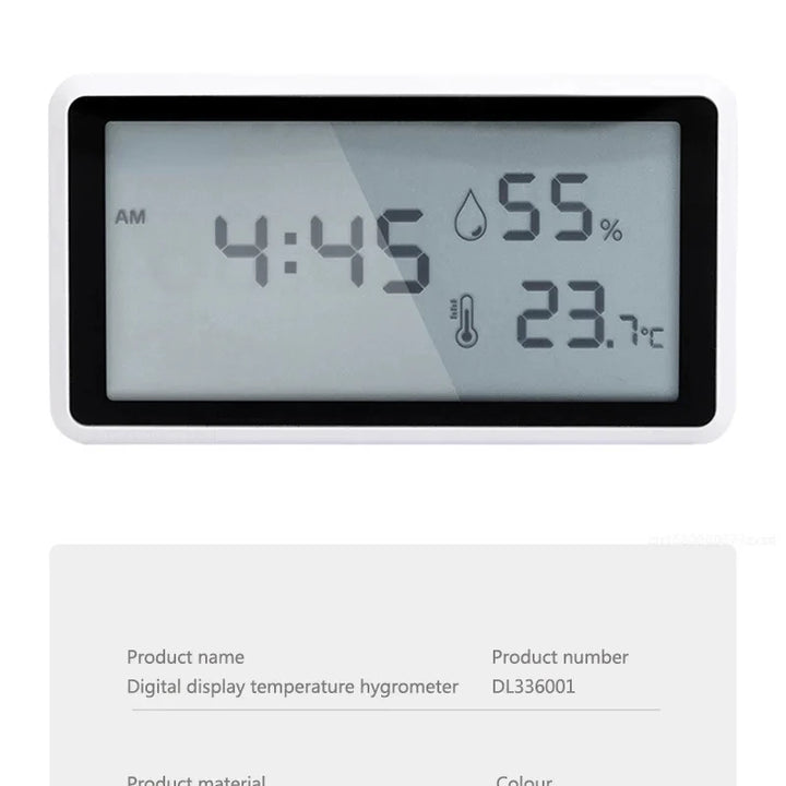 Xiaomi Electronic Thermometer Hygrometer Weather Station High Precision with Table Clock Function Mini Thermometer LCD Tools