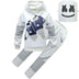 LED Marshmallow Boys Girls Mask For Dance Clown Cosplay Clothes Halloween Christmas Costume Party Game Fortnites Costumes Suit