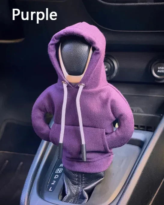 Winter Fashion Hoodie Car Gear Shift Knob Cover Manual Handle Gear Shift Decor Automatic Magical Christmas Interior Accessories