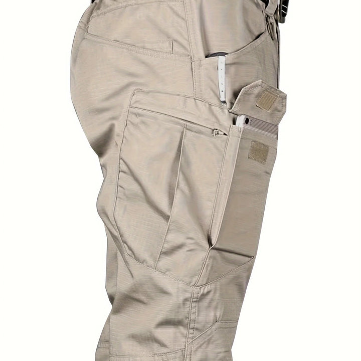 Men's Outdoor Multi Functional Tactical Pants, Multi Pocket Outdoor Hiking Sweatpants, Water-repellent, wear-resistant