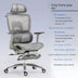 Ergonomic Office Chair with Adjustable Armrest, Lumbar Support, and Headrest – Perfect for Gaming and Desk Work