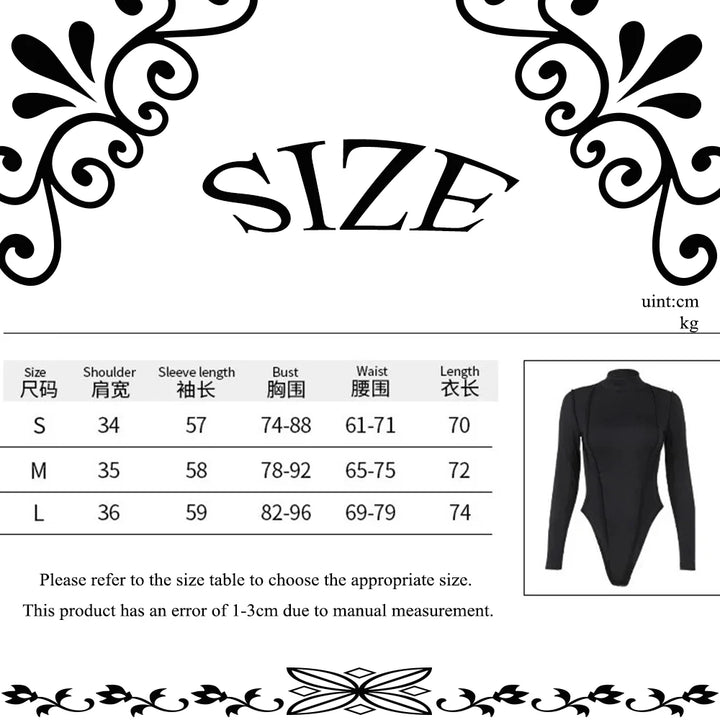 Y2K Europe and America's top women's fashion sexy jumpsuit long sleeve leisure slim solid color jumpsuit body top women's suit c