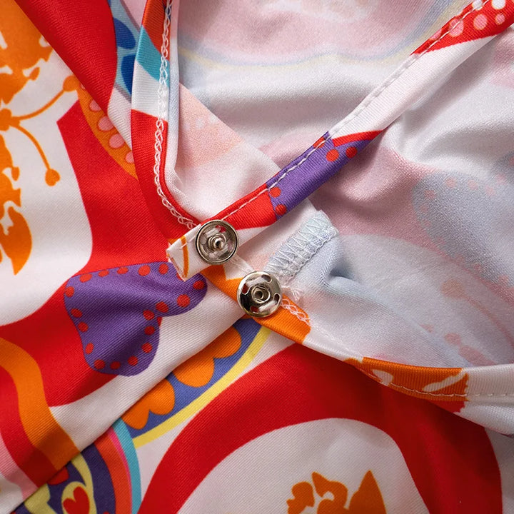 BKLD One Pieces Clothes For Women 2024 Summer New Streetwear Fashion Printed Sleeveless Open Back Bodysuit Shorts Romper