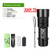 Diving flashlight charging strong light XHP70 focus long flashlight plastic waterproof submersible lighting at night submersible