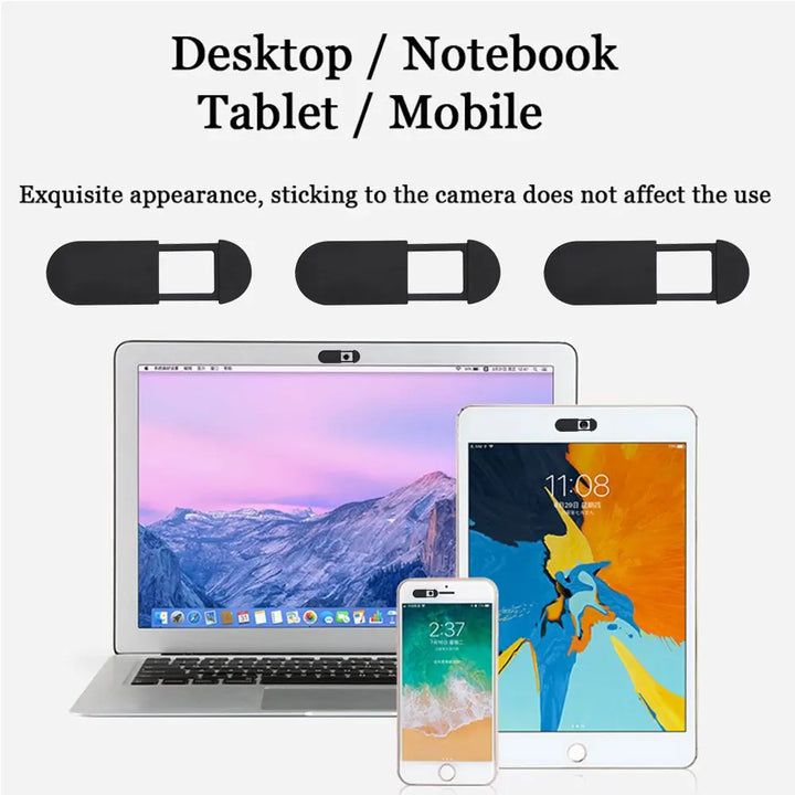 Plastic Shutter Shield Privacy Security Camera Cover Camera Sticker Webcam Cover For Laptop  for Phone Tablet Computer iPad