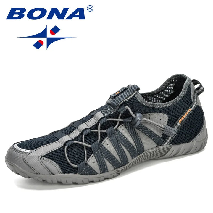 BONA New Popular Style Men Running Shoes Lace Up Athletic Shoes Outdoor Walkng jogging Sneakers Comfortable