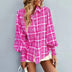 Fashionable Long Sleeve Printed Versatile Shirt For Women Autumn European And American Style Commuting Top With Button