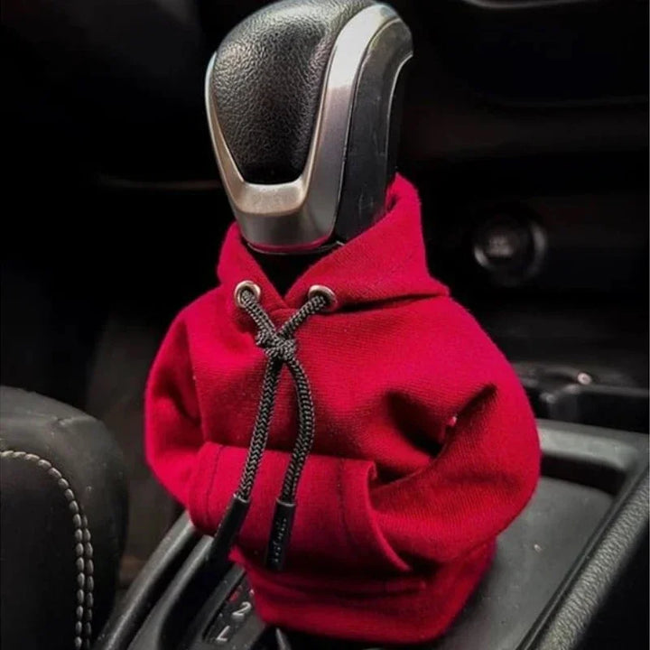 Winter Fashion Hoodie Car Gear Shift Knob Cover Manual Handle Gear Shift Decor Automatic Magical Christmas Interior Accessories
