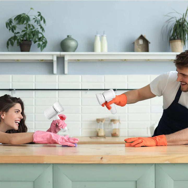 Xiaomi 5 in 1 Electric Cleaning Brush Kitchen Toilet Multi-function Cleaner Electric Shoe Polisher Portable Electric Clean Brush