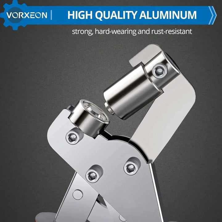Grommet Tool Kit, 3/8 Inch(10mm) Metal Eyelet Pliers Hole Punch Tool For Leather Tarpaulins  PVC With 300Pcs Aluminum Eyelets
