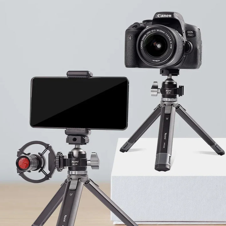 XILETU XTD20 XTD30 Mini Handheld Tripod for Mobile Phone Camera Live Streaming Photography Portable Pocket Holder Accessory