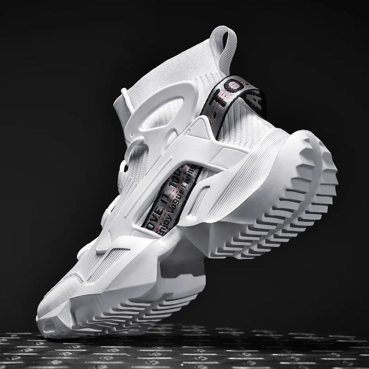 High-top Sock Sneakers Men Trendy Hip-hop Sports Shoes Male Mesh Breathable Jogging Shoes Oversize Walking Shoes Male Footwear