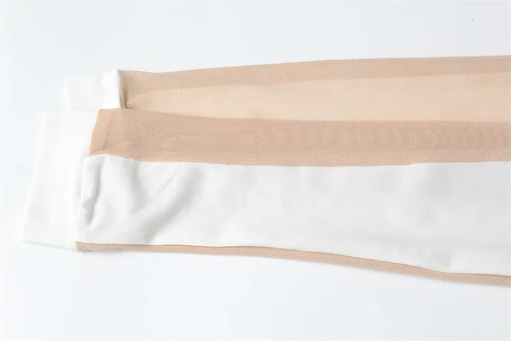 Huhugirl Mesh See Through Skinny Sexy Bodysuits Women Fashion Patchwork Long Sleeve Sheath Rompers Female Jumpsuits Tops Tees