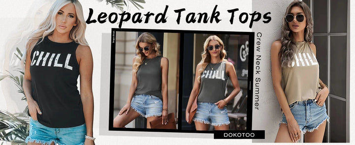 Rock Hip Hop Print Women's Tank Top Summer Street Fashion Women's Crew Neck Tank Top Everyday Casual Women's Sleeveless T-shirt