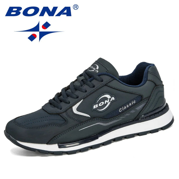 BONA 2023 New Designers  Man Anti-slip Jogging Footwear Trendy Running Shoes Men Outdoor Walking Sport Shoes Man Sneaker