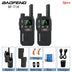 BF-T18 Baofeng Mini Walkie Talkie UHF 400-470MHz USB Charge Portable Two Way Radio 2 PTT Button 16 Channels Long Range Ham Radio