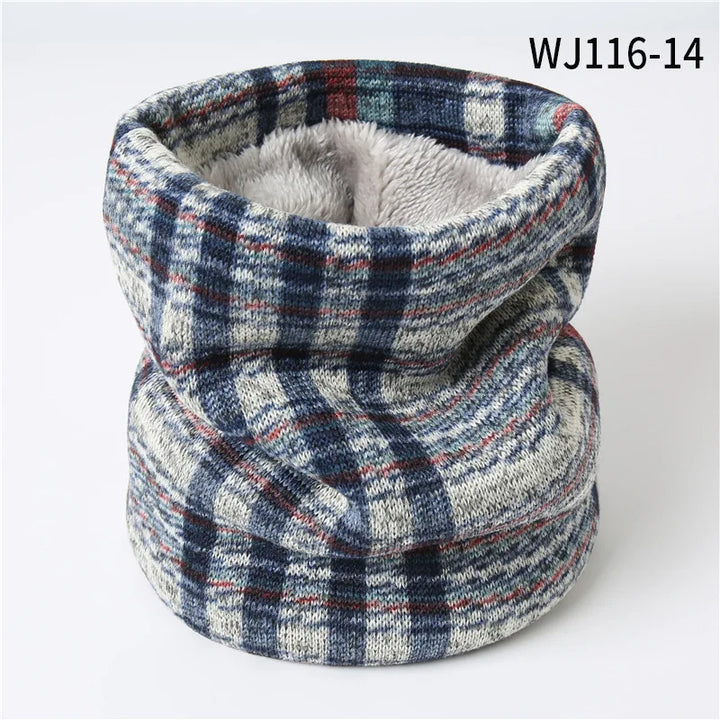 New Women Neck Cover Children Autumn Winter Cold Warm Men Fashion Neckerchief Solid Knitted Scarf Decoration Thickening Fleecing