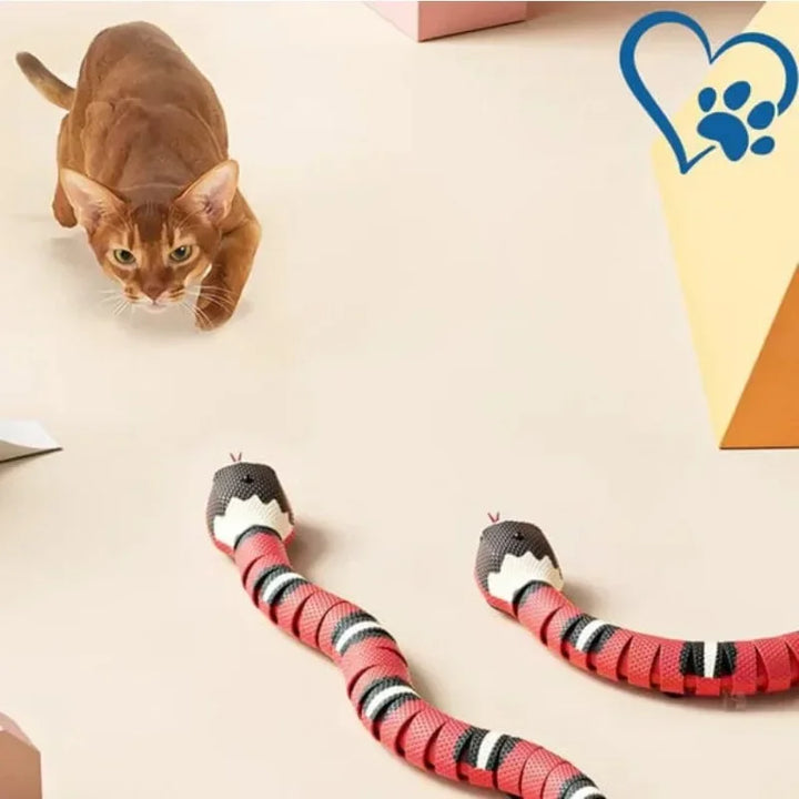 Smart Sensing Snake Cat Toys Interactive, Electronic Snake Induction Toy Kitten Puppy Prank Snake Toy Pet Cat Accessories