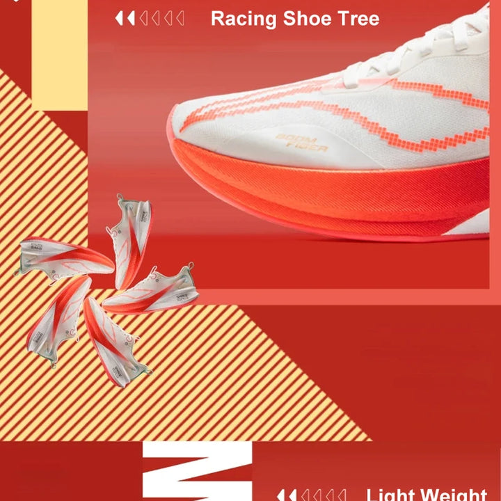 Li-Ning Men RED HARE 8 PRO Racing Running Shoes BOOM FIBER Cushion Stable Sport Shoes Light Anti-Slip Wearable Sneakers ARPV003