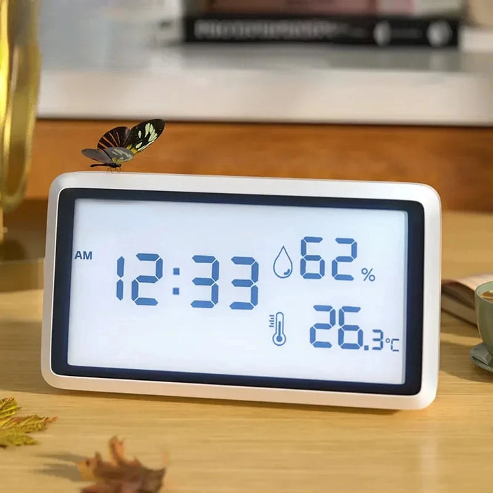Xiaomi Electronic Thermometer Hygrometer Weather Station High Precision with Table Clock Function Mini Thermometer LCD Tools