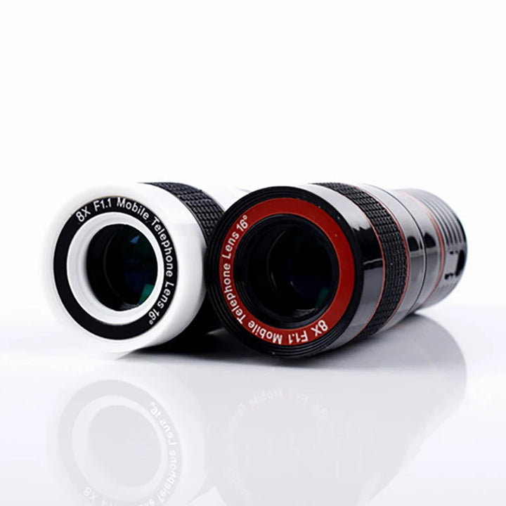 8X Long Focus Mobile Phone Lens 8x HD Zoom Monocular Phone Camera Len External Clip Phone Telescope