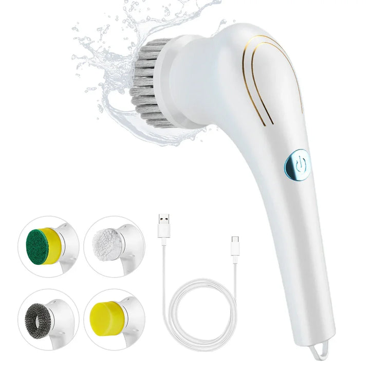 Xiaomi Electric Rotary Cleaning Brush Bathroom Cleaning Brush Powerful Noiseless 5 Replaceable Brush Heads Floor Kitchen