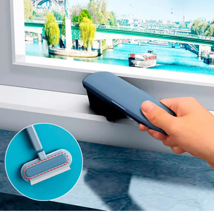 Multifunctional Pet Hair Remover Brush Long Handle Window Cleaning Brush Pet Fur Cleaning Tool Manual Cat Dog Hair Remover Brush