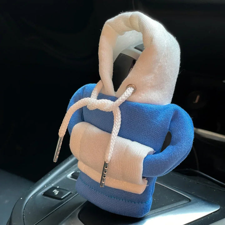 Winter Fashion Hoodie Car Gear Shift Knob Cover Manual Handle Gear Shift Decor Automatic Magical Christmas Interior Accessories