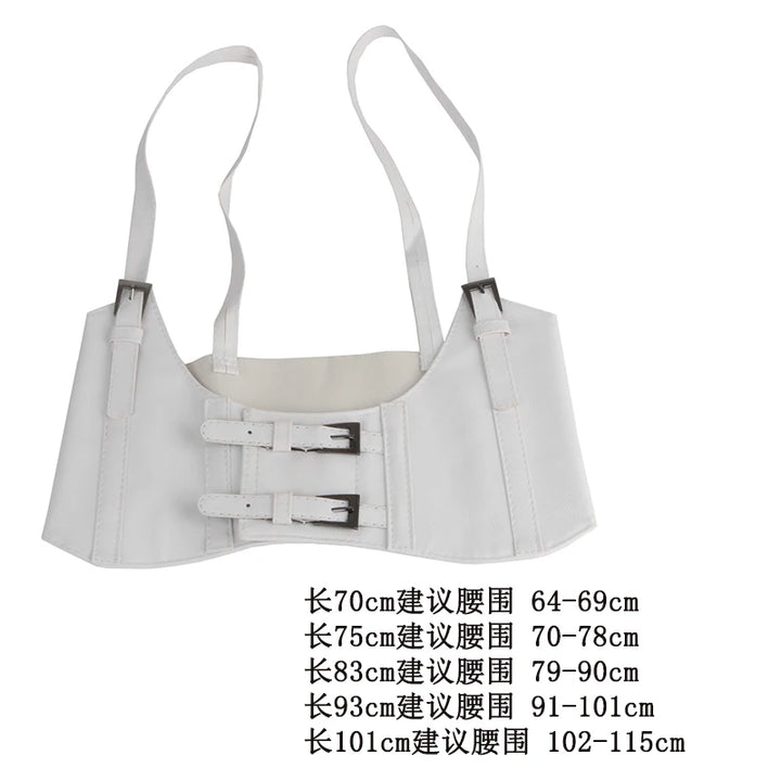 Multiple colour Oversize Female waist Underbust Corset gothic Harness Strap Rubber Girdle Elastic Belt Cummerbund for women Lady