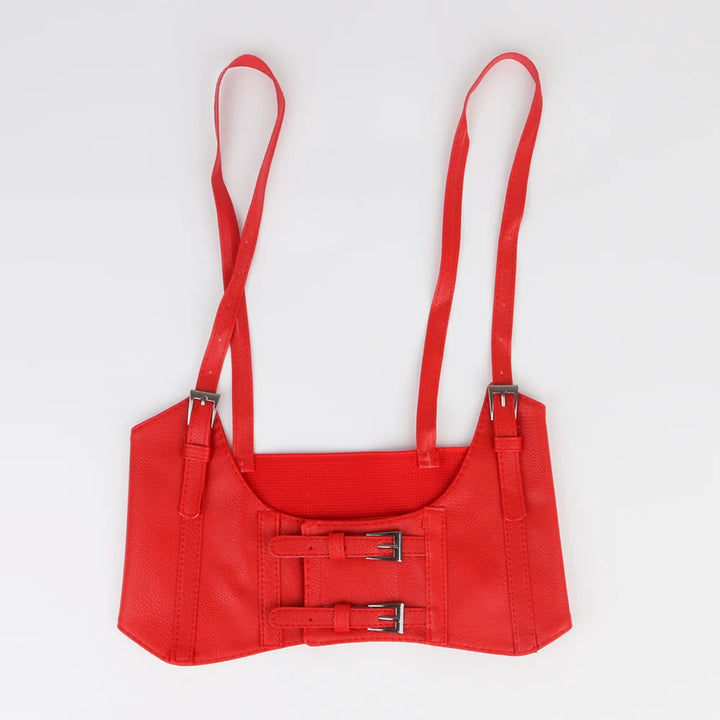 Multiple colour Oversize Female waist Underbust Corset gothic Harness Strap Rubber Girdle Elastic Belt Cummerbund for women Lady