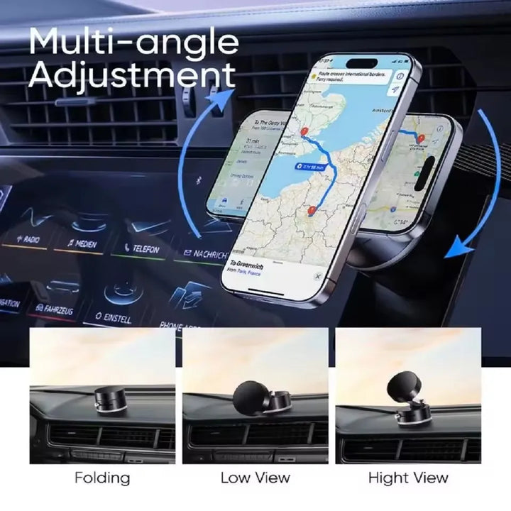 Strong Magnetic Car Mobile Phone Holder 2025 Hot-selling Double-sideds Magnetic Foldable Stand Auto Interior Accessories