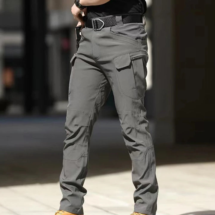 Men Elastic Autumn Spring Fall Sharskin Camping Hiking Trekking Fishing Hunting Pants Outdoor Cycling Tactical Cargo Trousers