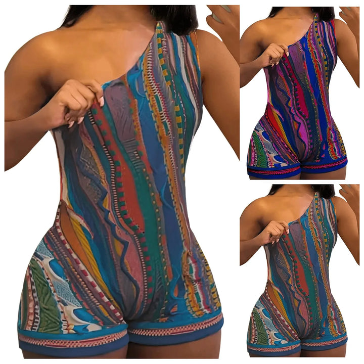 Five-Point Shorts European American Summer Rompers Women Adjustable Strap Padded Workout Shorts Jumpsuits Combinaison Femme