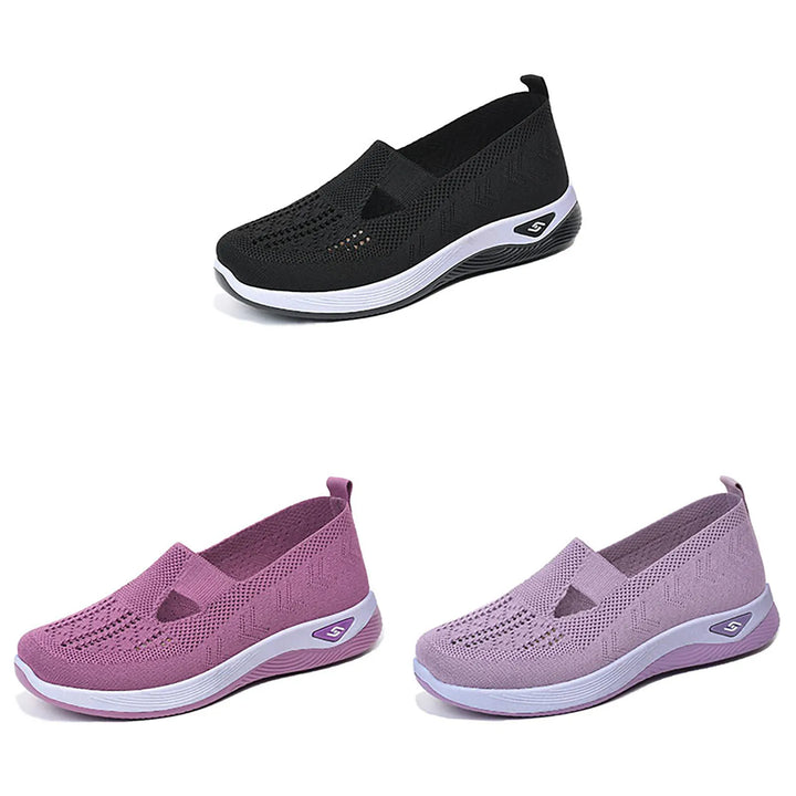 Woman Leisure Work Sneakers Round Head Casual Shoes Suitable for Camping Indoor Walking