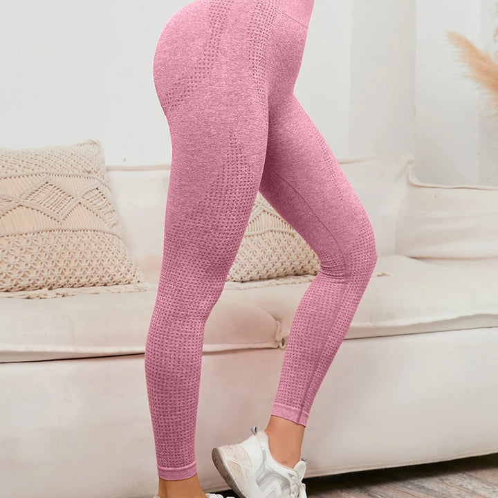 High Waist Leggings Women Smile Leggins Push Up Indoor Sport Fitness Running Pants Elastic Trousers Gym Slim Pants NEW