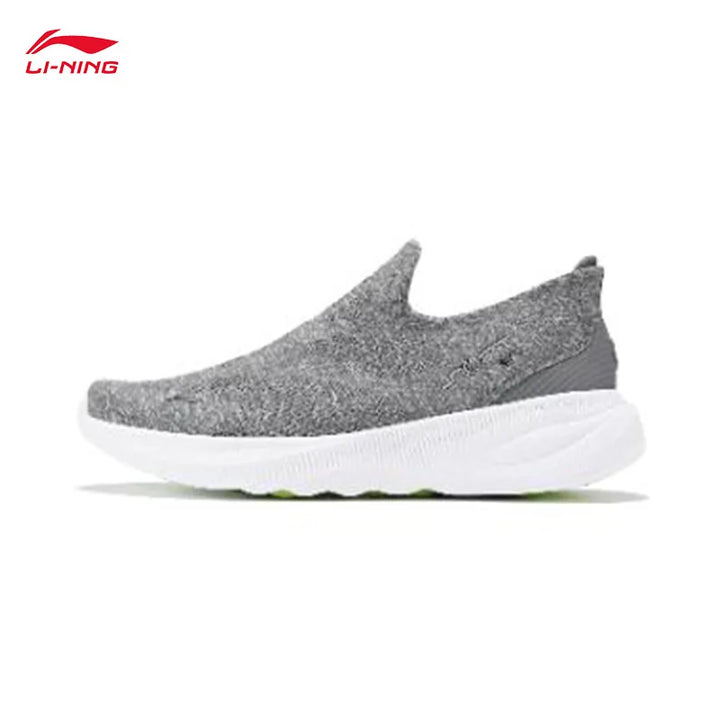 LI-NING Mens SOFT GO 2 Knit Slip-on Casual Walking Shoes Cushion Comfort Stable Mesh Jogging Daily Sports Sneaker AGLV017