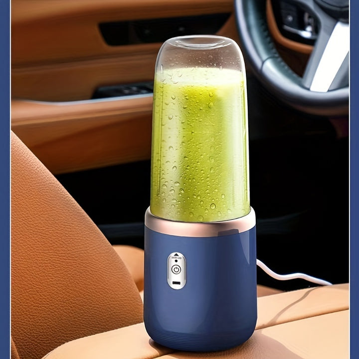 2-in-1 Portable Blender & Juicer - USB Rechargeable, Includes 6 Blades & Dual Cups for Smoothies, Shakes & Iced Drinks - Perfect Gift for Thanksgiving, Christmas, Halloween