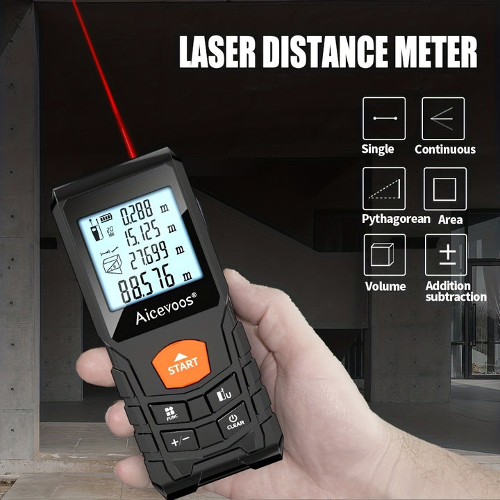 Aicevoos Digital Laser Rangefinder 50M 70M 100M 120M Laser Distance Meter Trena Laser Tape Measure Roulette Range Finder