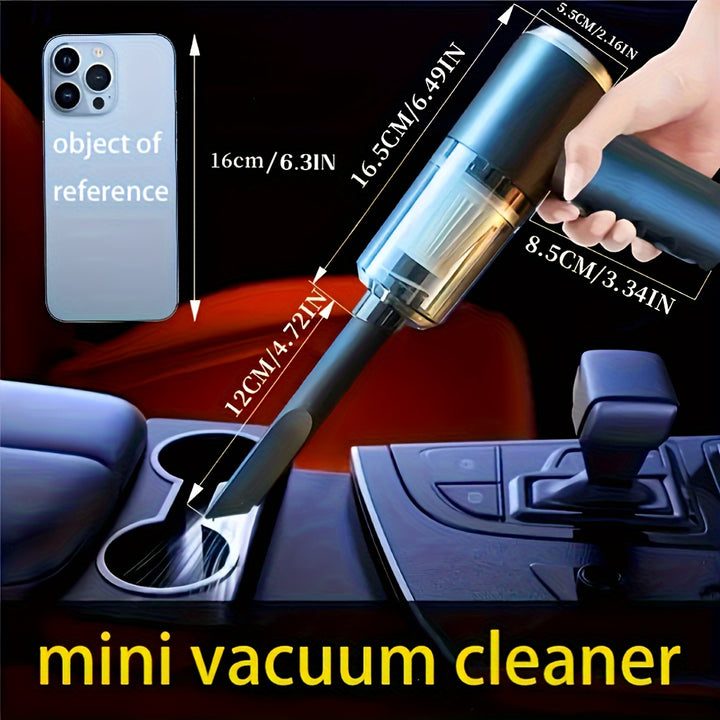 Car Vacuum Cleaner, Double Battery Large Capacity, Large Suction Power, Home And Car Dual-use, Wet And Dry, Portable And Compact