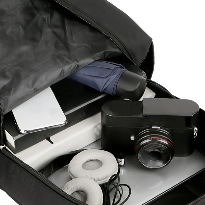 1pc Simple Fashion Business Backpack, Casual Travel Backpack, Large Capacity Laptop Storage Backpack (Zipper Direction Random)