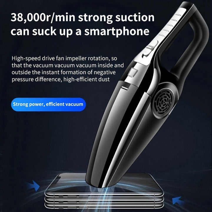 In-car Vehicle Household Indoor Large Vacuum Cleaner Power Large Suction Strong Vacuum Vehicle Small Vehicle Vacuum Cleaner Dry-wet Dual-use 12V