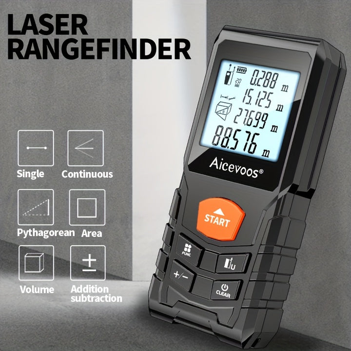 Aicevoos Digital Laser Rangefinder 50M 70M 100M 120M Laser Distance Meter Trena Laser Tape Measure Roulette Range Finder