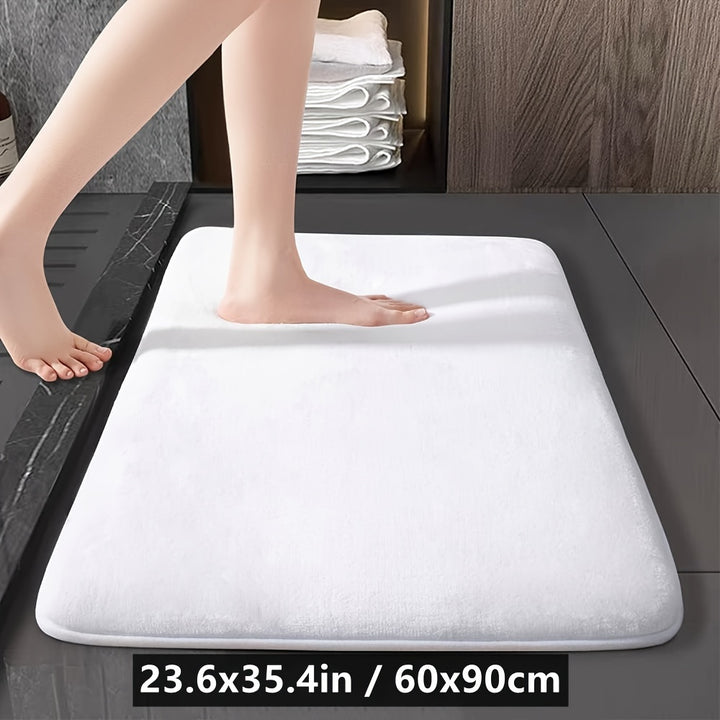 1pc Bathroom Mat, Absorbent & Quick-drying Kitchen Floor Carpet, Non-slip & Super Soft Entry Doorway Floor Rug, For Bathroom Bedroom Kitchen Living Room, Ideal Bathroom Supplies, Home Decoration