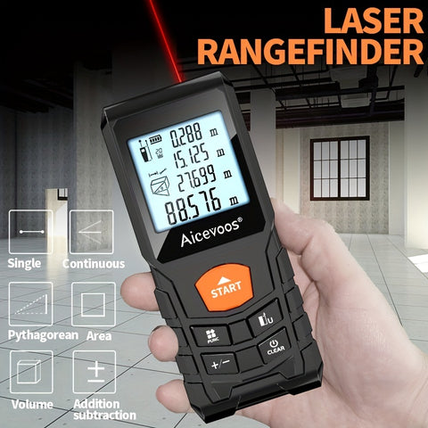 Aicevoos Digital Laser Rangefinder 50M 70M 100M 120M Laser Distance Meter Trena Laser Tape Measure Roulette Range Finder