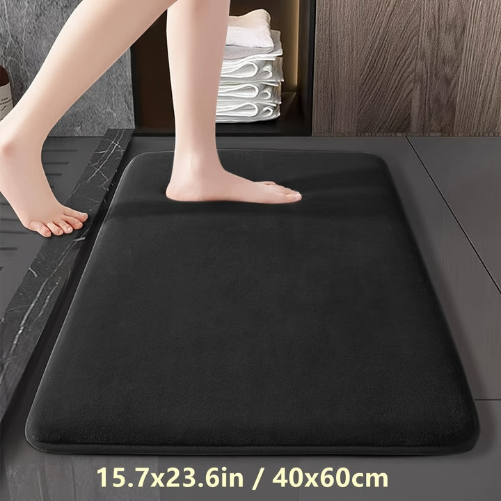 1pc Bathroom Mat, Absorbent & Quick-drying Kitchen Floor Carpet, Non-slip & Super Soft Entry Doorway Floor Rug, For Bathroom Bedroom Kitchen Living Room, Ideal Bathroom Supplies, Home Decoration