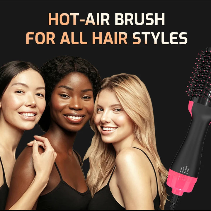 3IN1 Hot Air Brush One-Step Hair Dryer Styler and Dryer Blow Dryer Brush Professional Heating Comb 1000W Straightener Hair Comb