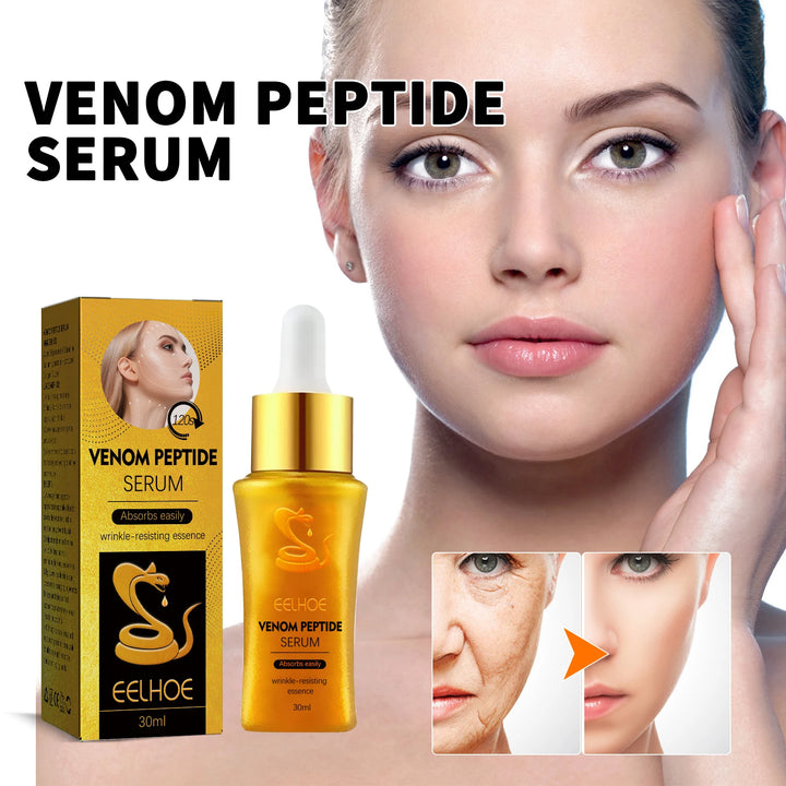 Absorbs Easily Wrinkle-resisting Essence Anti-aging Brighten Fade Fine Lines Strengthen Firm Face Neck Skin Venom Peptide Serum