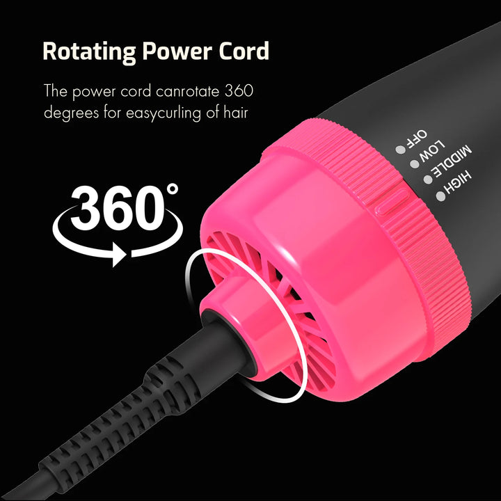 3IN1 Hot Air Brush One-Step Hair Dryer Styler and Dryer Blow Dryer Brush Professional Heating Comb 1000W Straightener Hair Comb