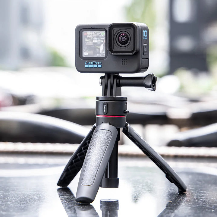 Ulanzi MT-09 Extend Gopro Vlog Tripod Mini Portable Tripod for Gopro Hero 12 11 10 9 8 7 6 Black Session Osmo Action insta360 X3